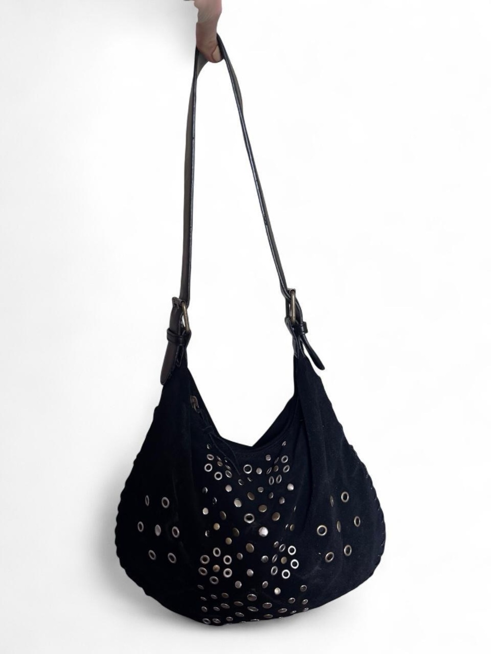 Bisou Bisou vintage genuine suede purse